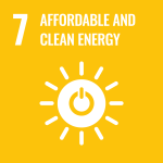 Image of SDG 7 which has been identified as one among the four primary objectives of this course. 